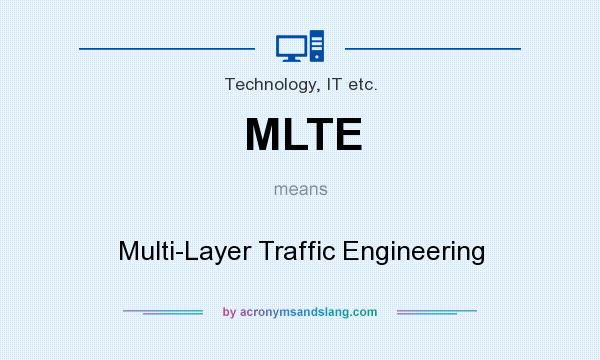 What does MLTE mean? It stands for Multi-Layer Traffic Engineering