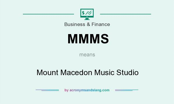 What does MMMS mean? It stands for Mount Macedon Music Studio