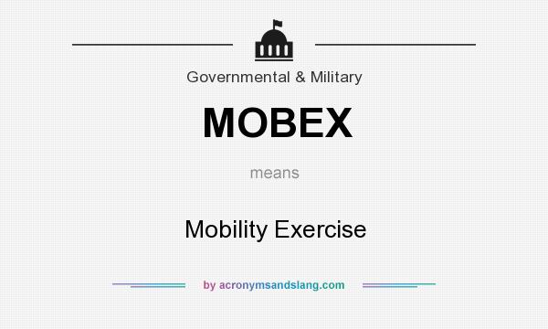What does MOBEX mean? It stands for Mobility Exercise