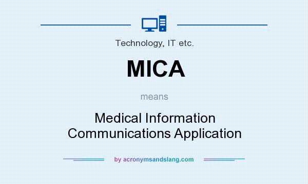 What does MICA mean? It stands for Medical Information Communications Application