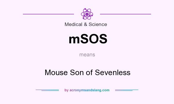What does mSOS mean? It stands for Mouse Son of Sevenless