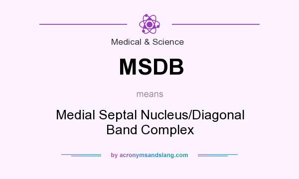 What does MSDB mean? It stands for Medial Septal Nucleus/Diagonal Band Complex