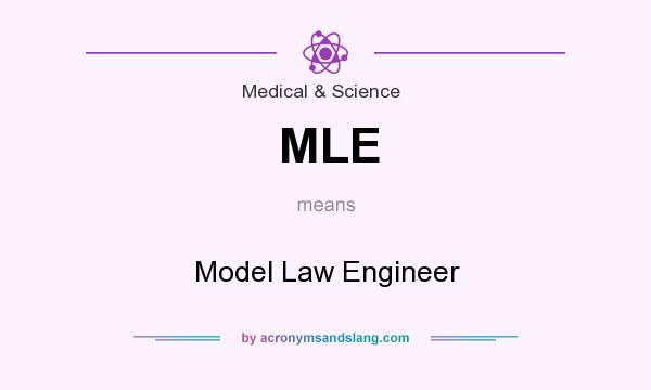 What does MLE mean? It stands for Model Law Engineer