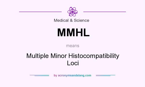What does MMHL mean? It stands for Multiple Minor Histocompatibility Loci