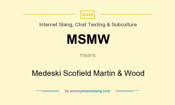 What does MSMW mean? It stands for Medeski Scofield Martin & Wood