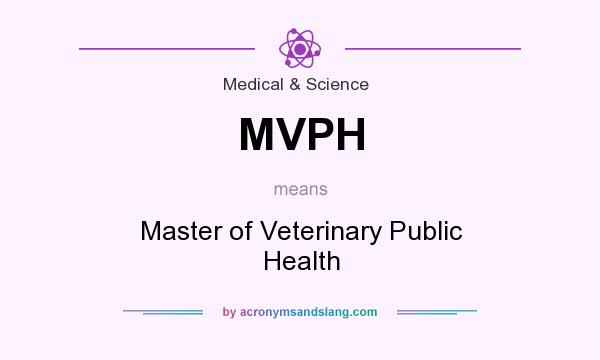 What does MVPH mean? It stands for Master of Veterinary Public Health