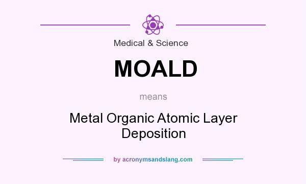 What does MOALD mean? It stands for Metal Organic Atomic Layer Deposition