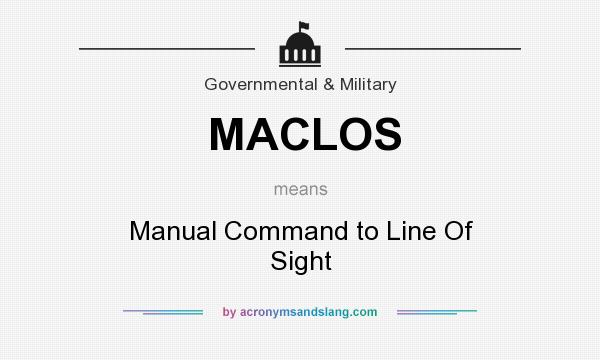 What does MACLOS mean? It stands for Manual Command to Line Of Sight