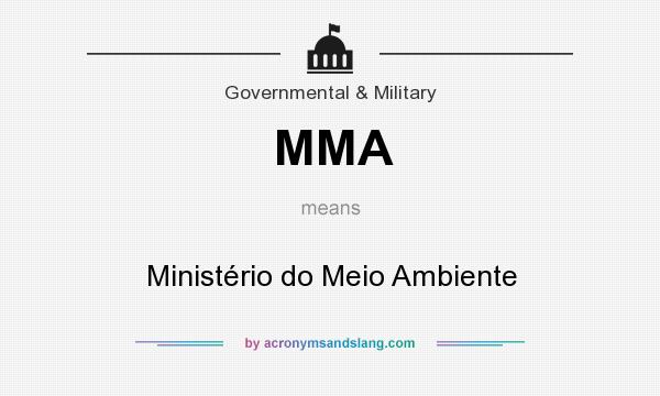 What does MMA mean? It stands for Ministério do Meio Ambiente