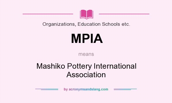 What does MPIA mean? It stands for Mashiko Pottery International Association