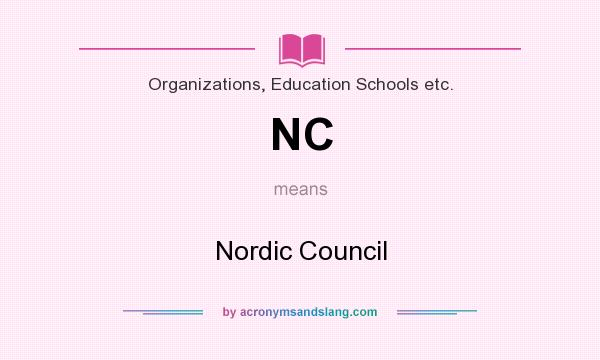 What does NC mean? It stands for Nordic Council