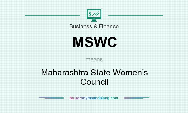 What does MSWC mean? It stands for Maharashtra State Women’s Council