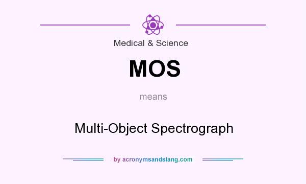What does MOS mean? It stands for Multi-Object Spectrograph