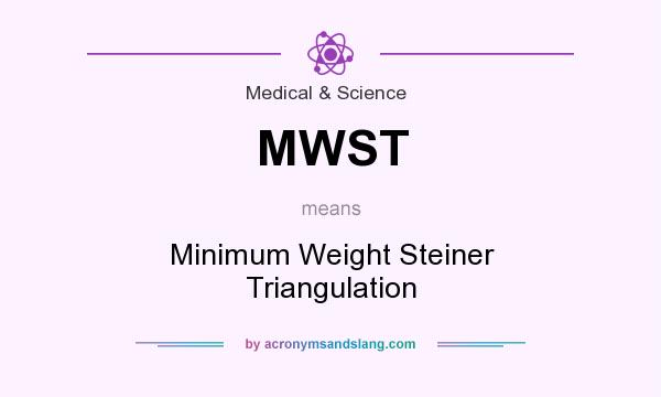 What does MWST mean? It stands for Minimum Weight Steiner Triangulation