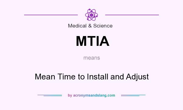 What does MTIA mean? It stands for Mean Time to Install and Adjust