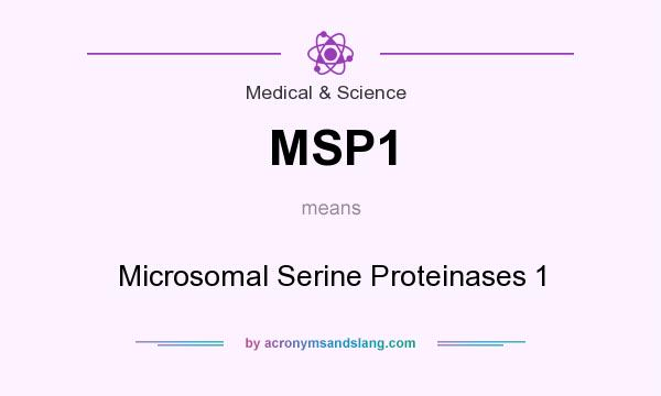 What does MSP1 mean? It stands for Microsomal Serine Proteinases 1