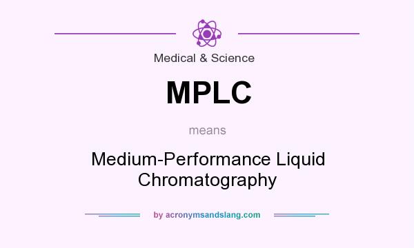 What does MPLC mean? It stands for Medium-Performance Liquid Chromatography