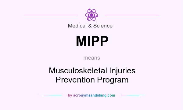 What does MIPP mean? It stands for Musculoskeletal Injuries Prevention Program