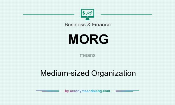 What does MORG mean? It stands for Medium-sized Organization