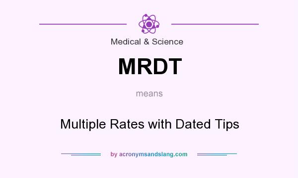 What does MRDT mean? It stands for Multiple Rates with Dated Tips