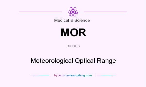 What does MOR mean? It stands for Meteorological Optical Range