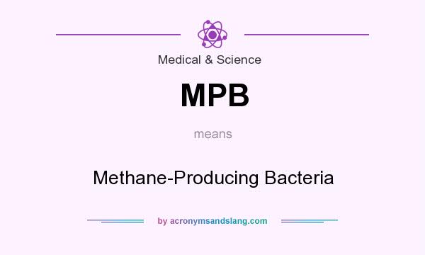 What does MPB mean? It stands for Methane-Producing Bacteria