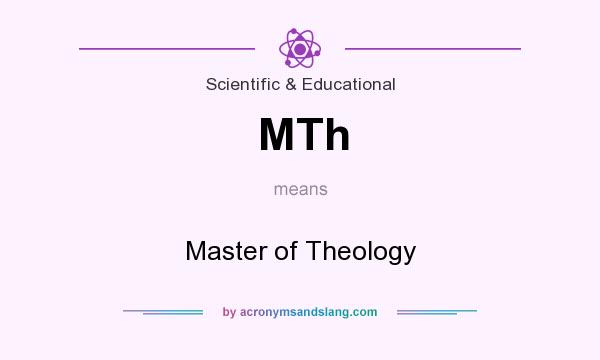 What does MTh mean? It stands for Master of Theology