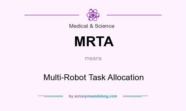 What does MRTA mean? It stands for Multi-Robot Task Allocation