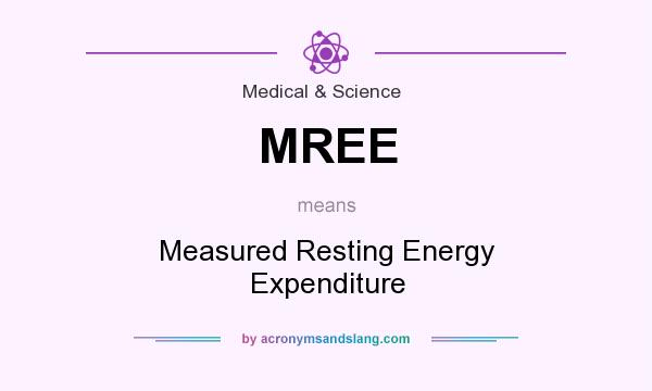 What does MREE mean? It stands for Measured Resting Energy Expenditure
