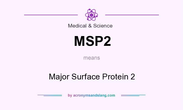 What does MSP2 mean? It stands for Major Surface Protein 2