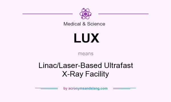 What does LUX mean? It stands for Linac/Laser-Based Ultrafast X-Ray Facility