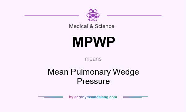 What does MPWP mean? It stands for Mean Pulmonary Wedge Pressure