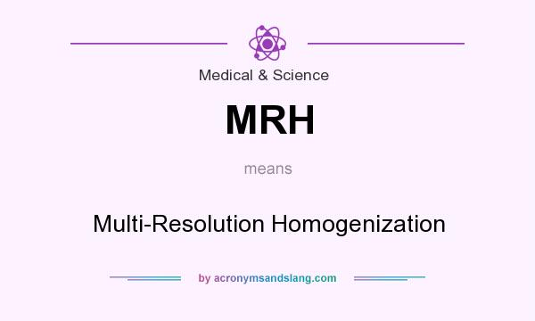 What does MRH mean? It stands for Multi-Resolution Homogenization