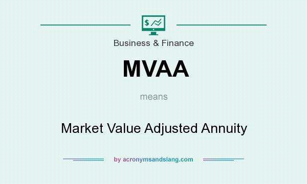 What does MVAA mean? It stands for Market Value Adjusted Annuity