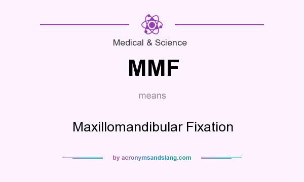 What does MMF mean? It stands for Maxillomandibular Fixation