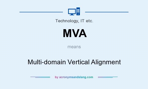 What does MVA mean? It stands for Multi-domain Vertical Alignment