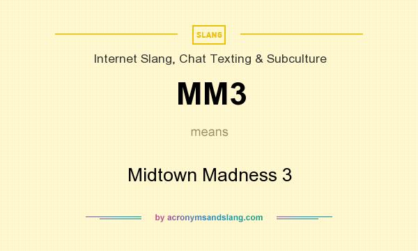 What does MM3 mean? It stands for Midtown Madness 3