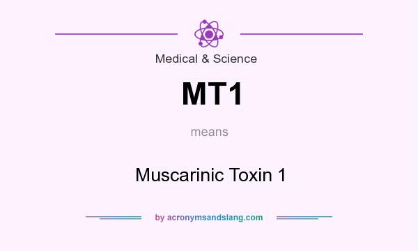 What does MT1 mean? It stands for Muscarinic Toxin 1