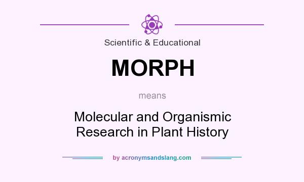 What does MORPH mean? It stands for Molecular and Organismic Research in Plant History