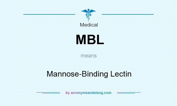 What does MBL mean? It stands for Mannose-Binding Lectin