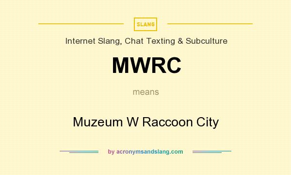 What does MWRC mean? It stands for Muzeum W Raccoon City