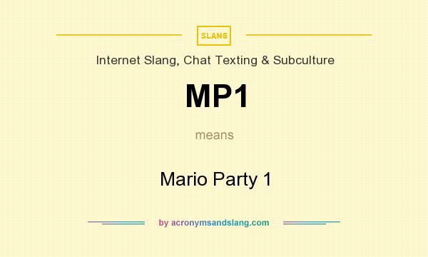 What does MP1 mean? It stands for Mario Party 1