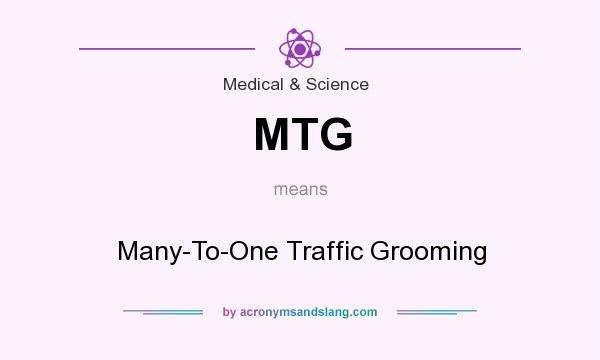 What does MTG mean? It stands for Many-To-One Traffic Grooming