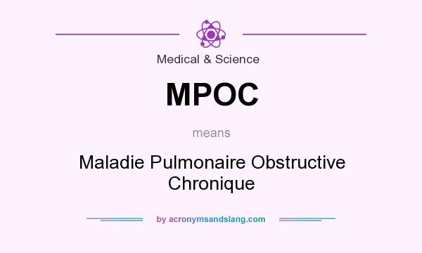 What does MPOC mean? It stands for Maladie Pulmonaire Obstructive Chronique