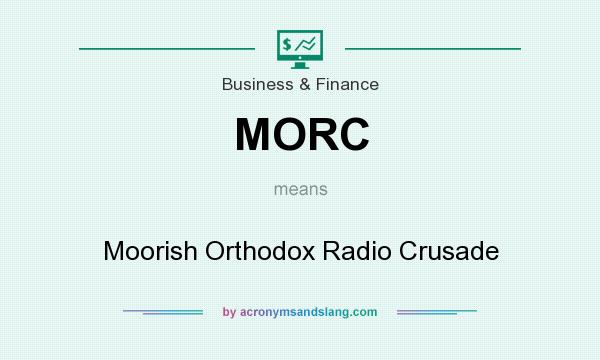 What does MORC mean? It stands for Moorish Orthodox Radio Crusade
