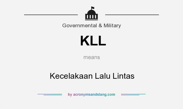 What does KLL mean? It stands for Kecelakaan Lalu Lintas