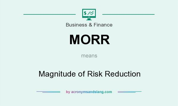 What does MORR mean? It stands for Magnitude of Risk Reduction