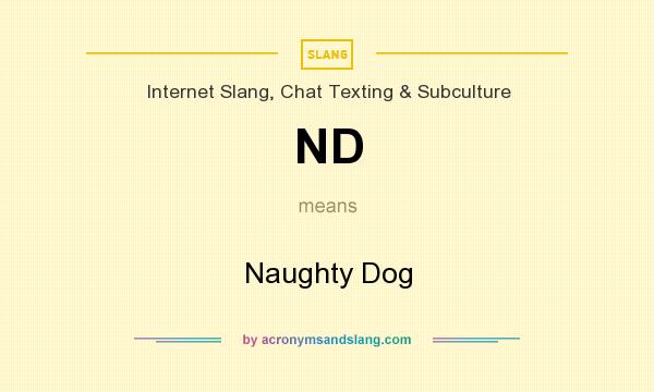 What does ND mean? It stands for Naughty Dog
