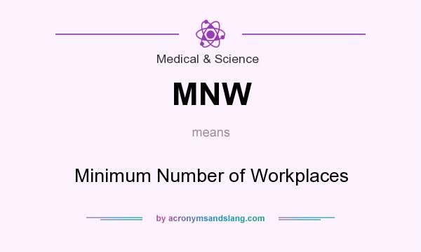 What does MNW mean? It stands for Minimum Number of Workplaces