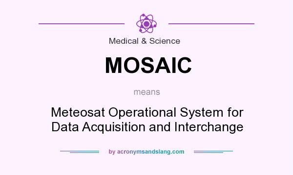What does MOSAIC mean? It stands for Meteosat Operational System for Data Acquisition and Interchange